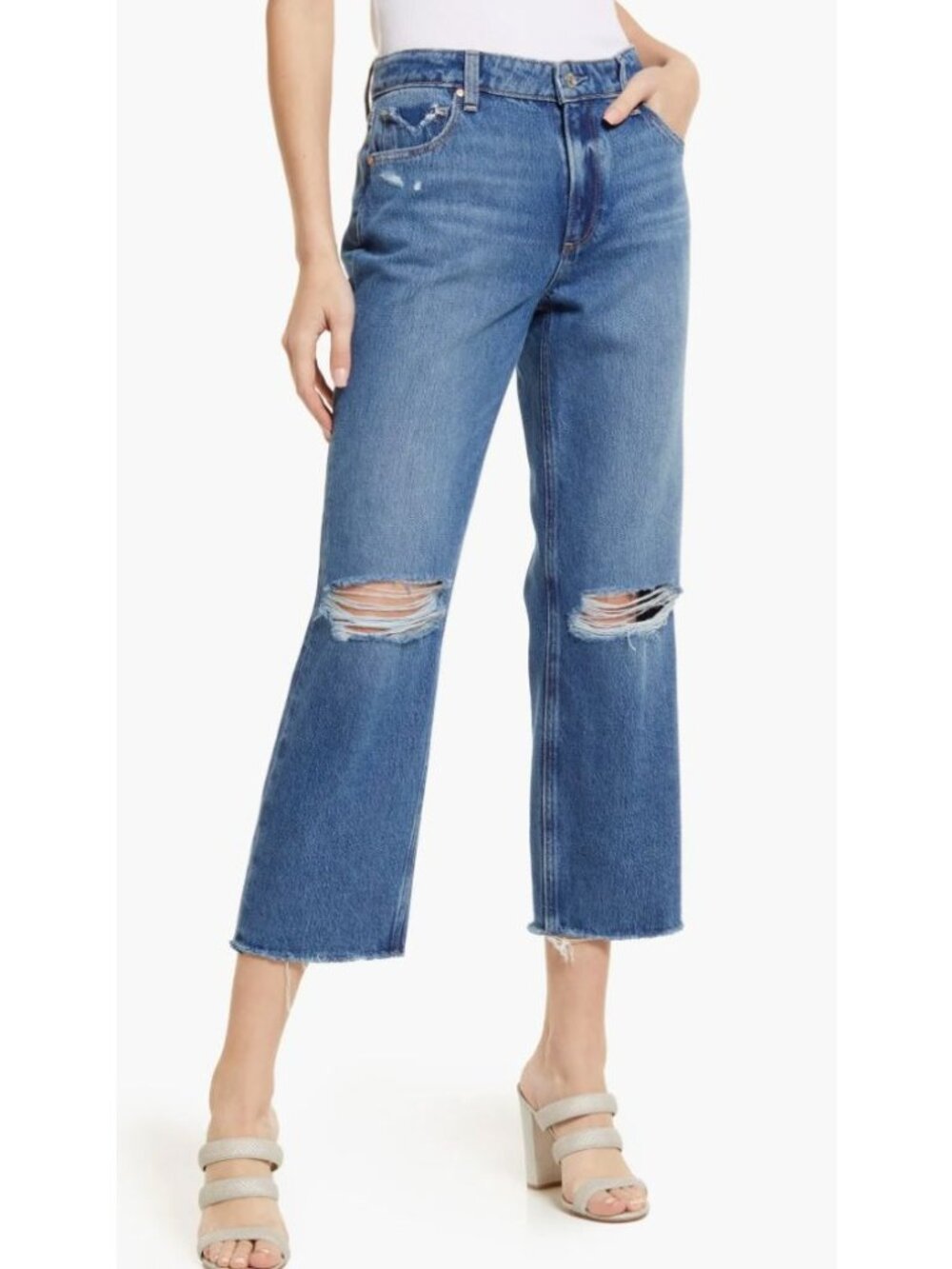 NWT Paige Noella High Waist Straight Leg Jeans-sz 26 Petite
